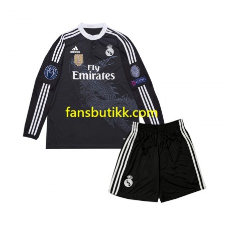 Fotballdrakt Real Madrid 2014 Barn Retro Tredjetrøye Langermet